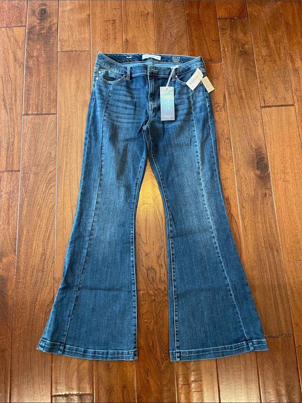 Liverpool Los Angeles ECO Flare Jeans 31/12 Jersey Nights NWT